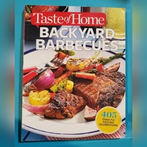 Taste of Home Backyard Barbecues Cookbook - Red and Yellow Cover